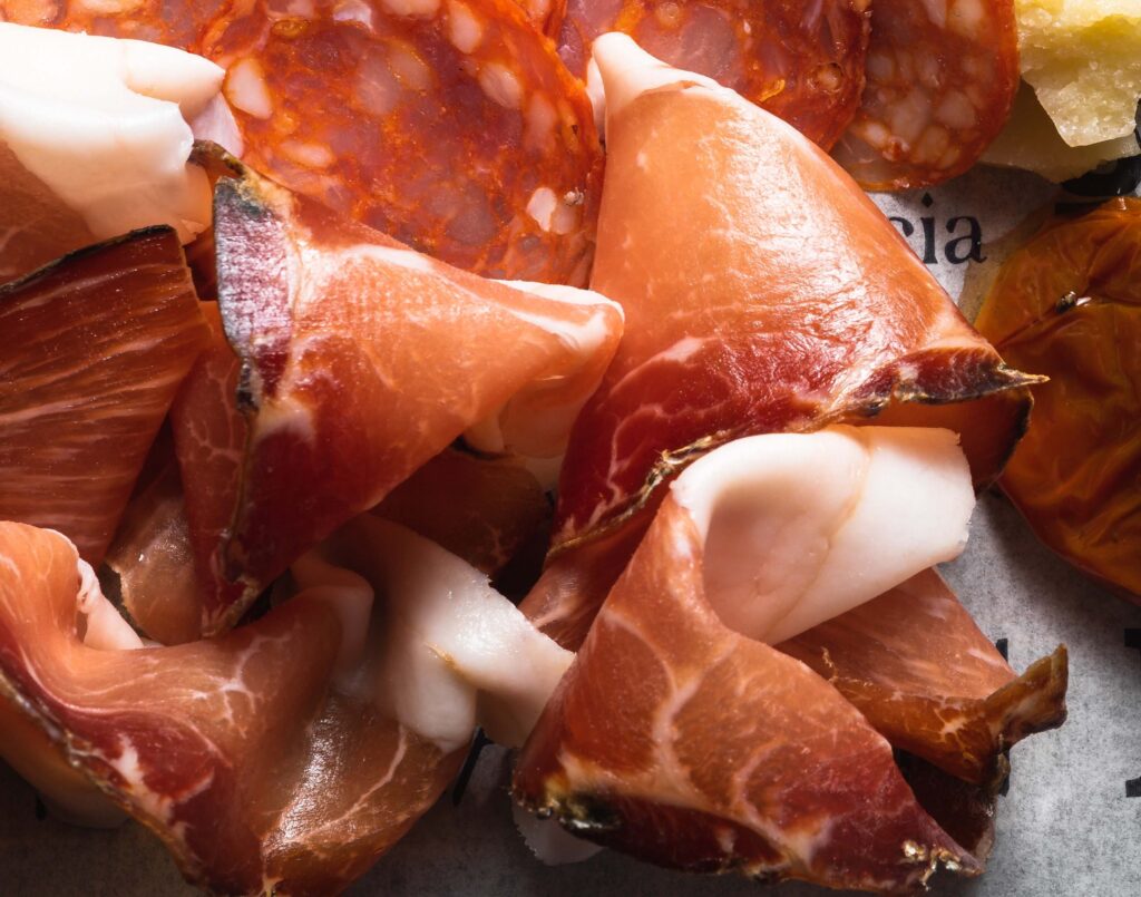 detalle del speck italiano