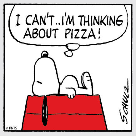 Los dibujos animados también comen pizza