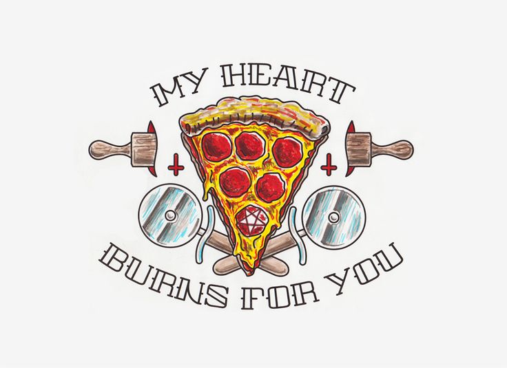 4 declaraciones de amor en forma de pizza