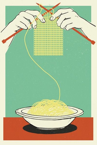 Arte con spaghetti