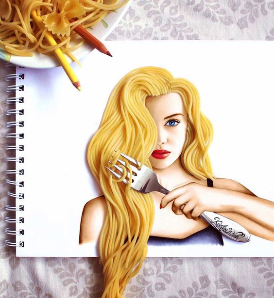 Arte con spaghettis 4