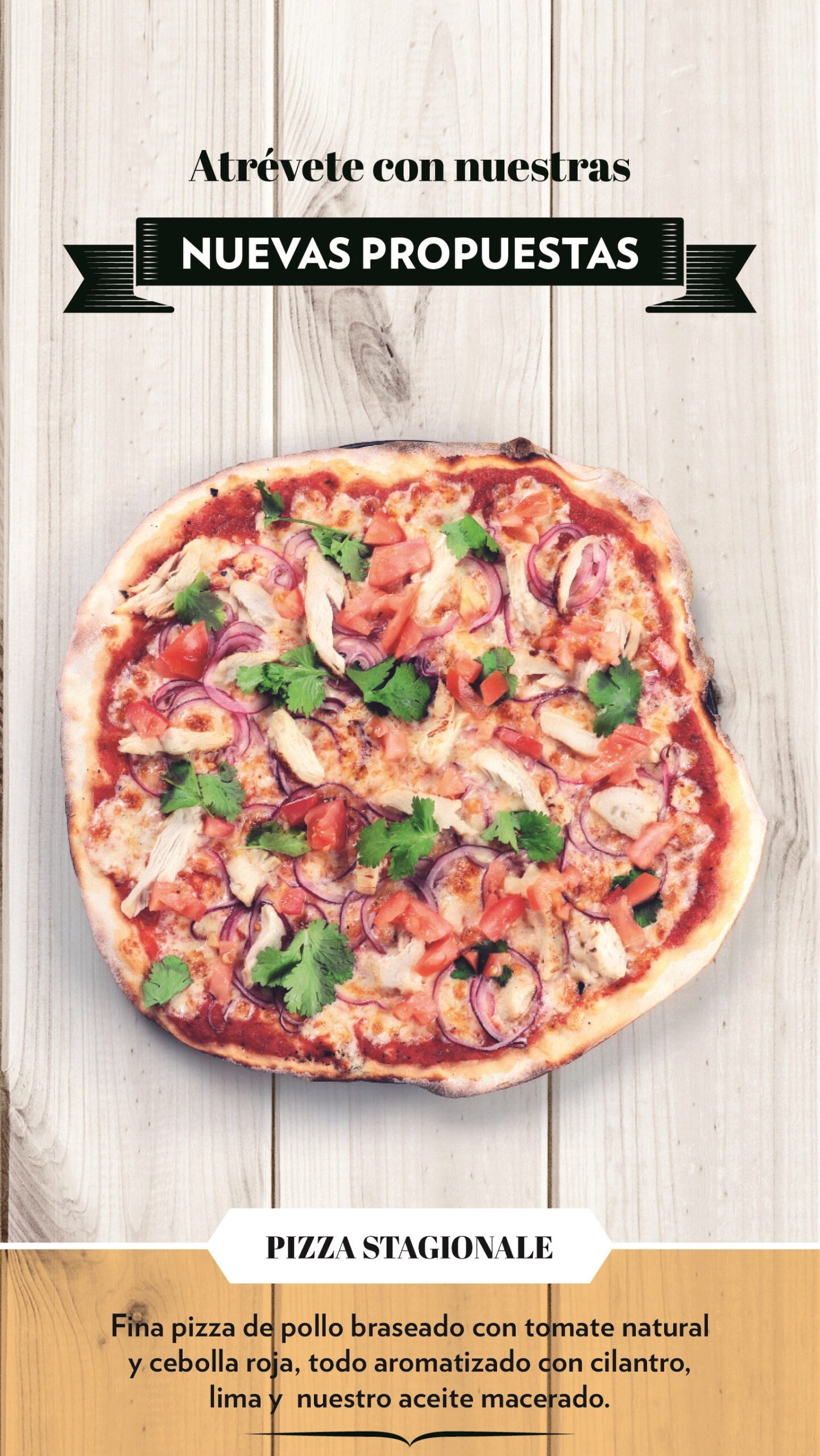 Pizza Stagionale, una receta fresca y diferente