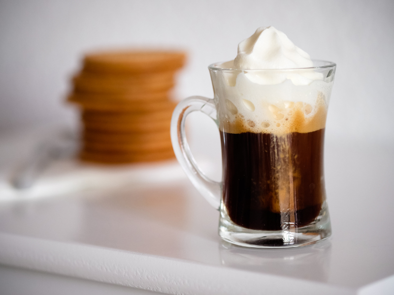 Café espresso con la panna