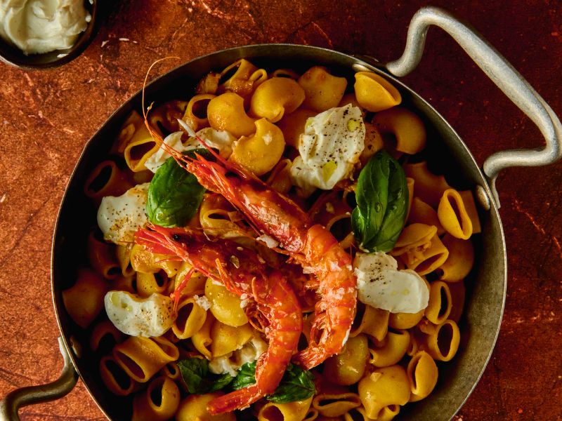 Pasta con marisco