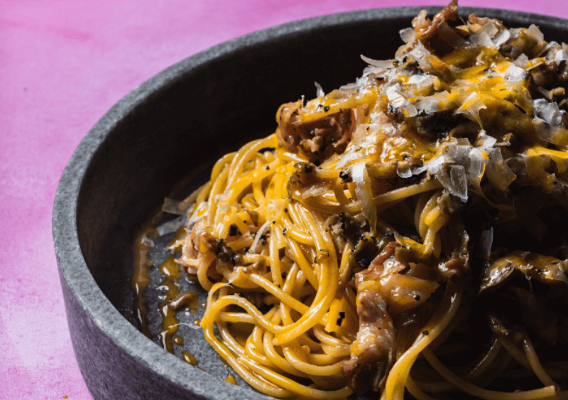 espagueti con salsa carbonara