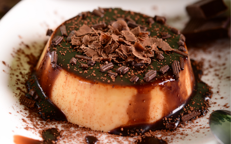 Receta de panna cotta de turrón de Jijona. Un Postre fácil y sin horno