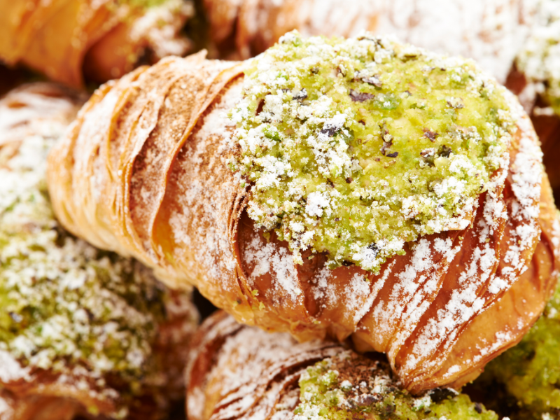 Foto de un Sfogliatelle