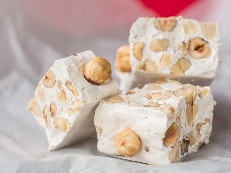 Foto de unos trozos de Torrone