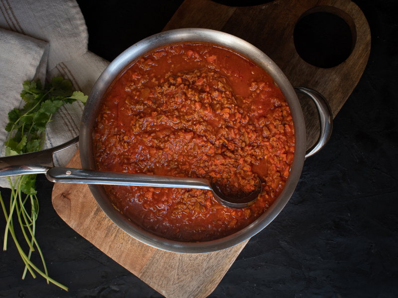 Hacer salsa boloñesa