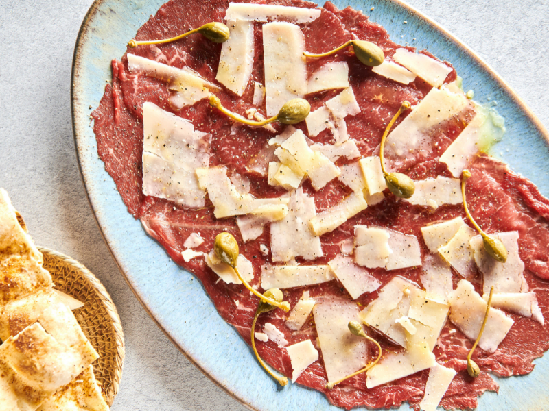Carpaccio de ternera de La Famiglia