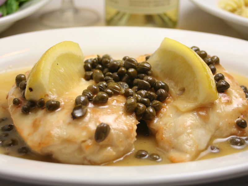 pollo con alcaparras