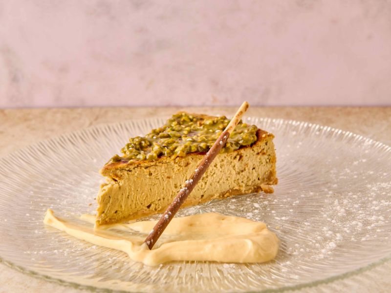 Tarta de pistacho y queso: Receta italiana