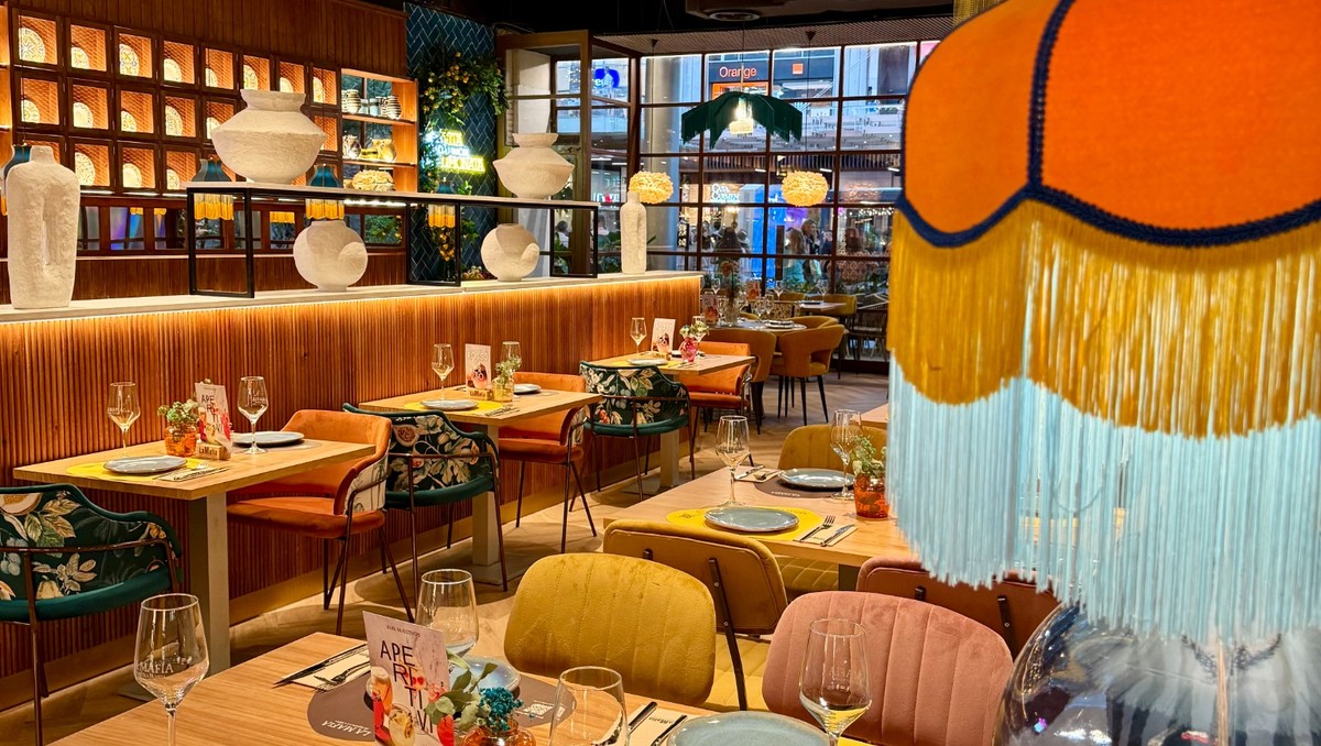 restaurante de comida italiana en puerto venecia