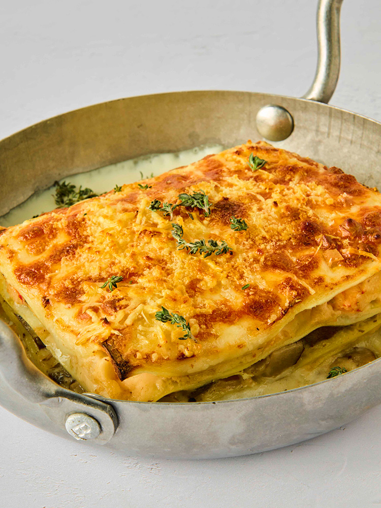 Lasagna 5 capas mar y bosque